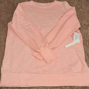 Caslon Pink Chintz long sleeve sweater dress